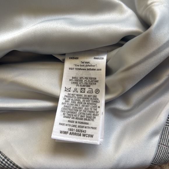 Ted Baker Ariia Working Title Glen Plaid Peplum Dress  | Size 1 (US 2–4) | NWT - Picture 11 of 12